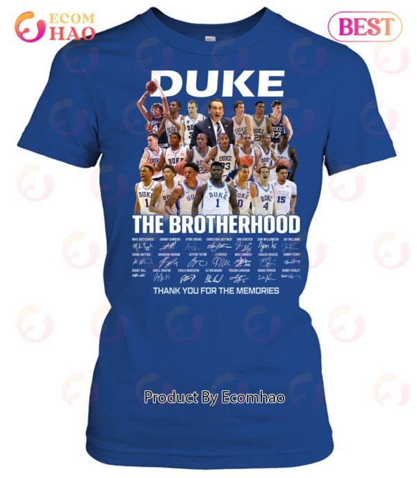 Duke Blue Devils The Brotherhood Thank You For The Memories T-Shirt