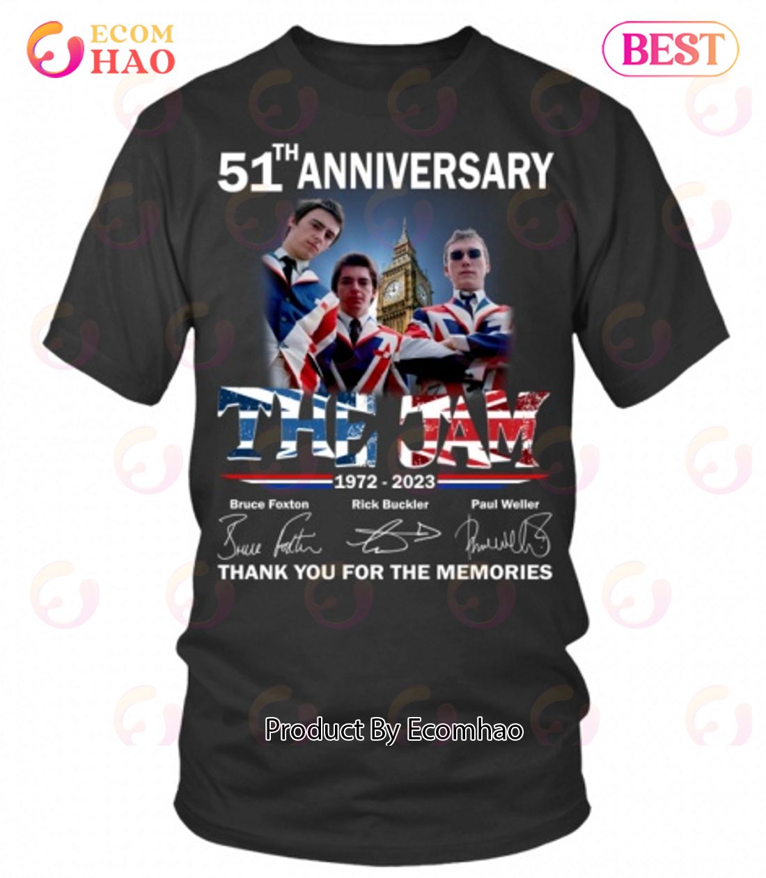 51th Anniversary The Jam 1972 – 2023 Thank You For The Memories T-Shirt