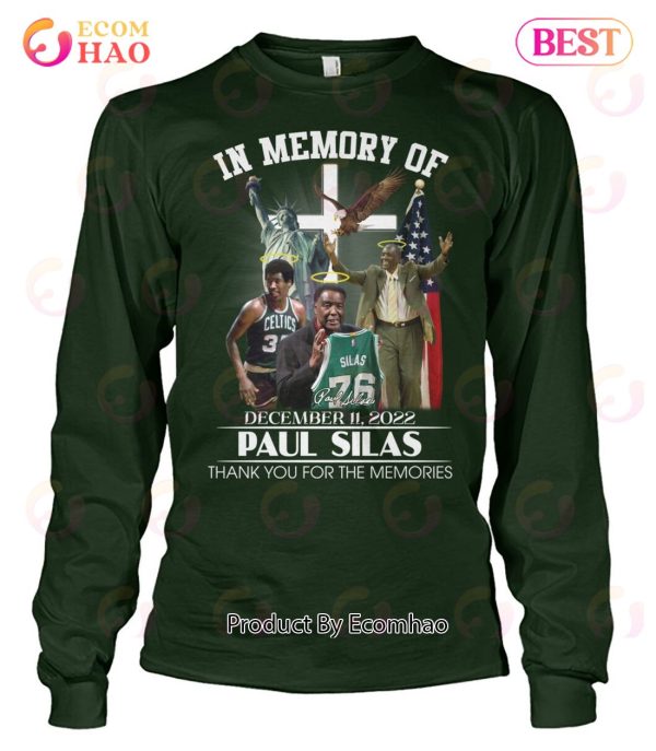 In Memory Of December 11, 2022 Paul Silas Thank You For The Memories T-Shirt