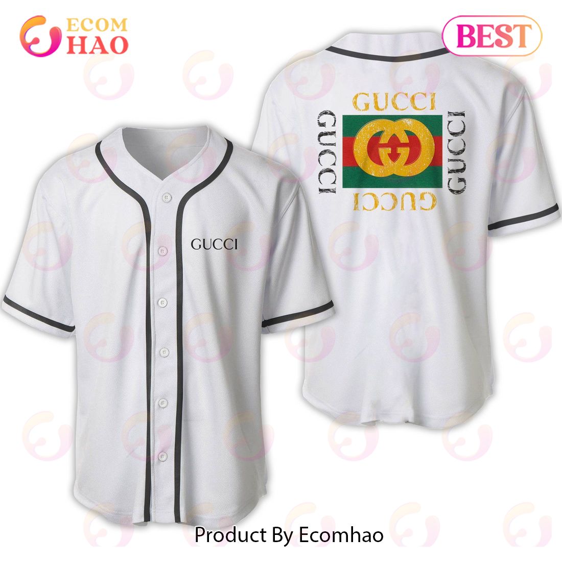 Gucci Gold Logo Luxury Brand Jersey Limited Edition Luxury Items