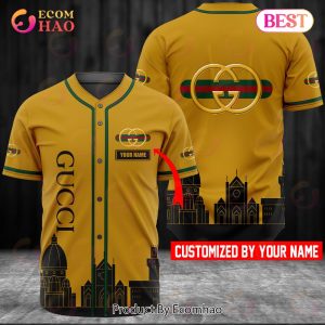 Gucci Gold Mix Black Luxury Brand Jersey Limited Edition