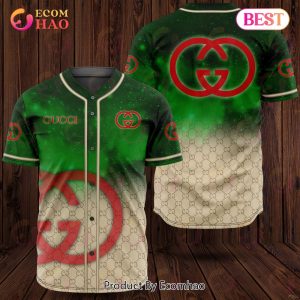 Gucci Green Mix Brown Luxury Brand Jersey Limited Edition