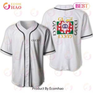 Gucci Printing Apple Logo Luxury Brand Jersey Limited Edition