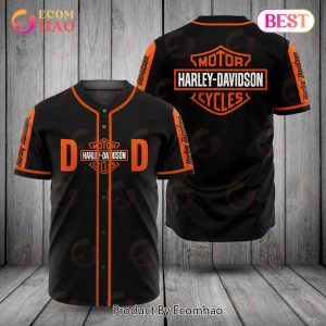 Harley Davidson Cycles Black Mix Orange Luxury Brand Jersey Limited Edition