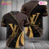Louis Vuitton Black Brown Luxury Brand Jersey Limited Edition