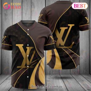Louis Vuitton Black Gold Brown Luxury Brand Jersey Limited Edition