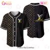 Louis Vuitton Black Mix Gold Logo Luxury Brand Jersey Limited Edition