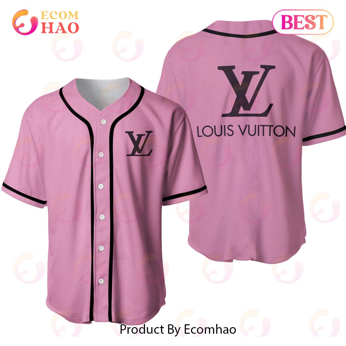 Louis Vuitton Black Pink Luxury Brand Jersey Limited Edition Luxury Items