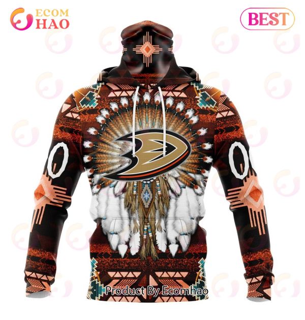 NHL Anaheim Ducks Specialized With Native Costume Concept 3D Hoodie