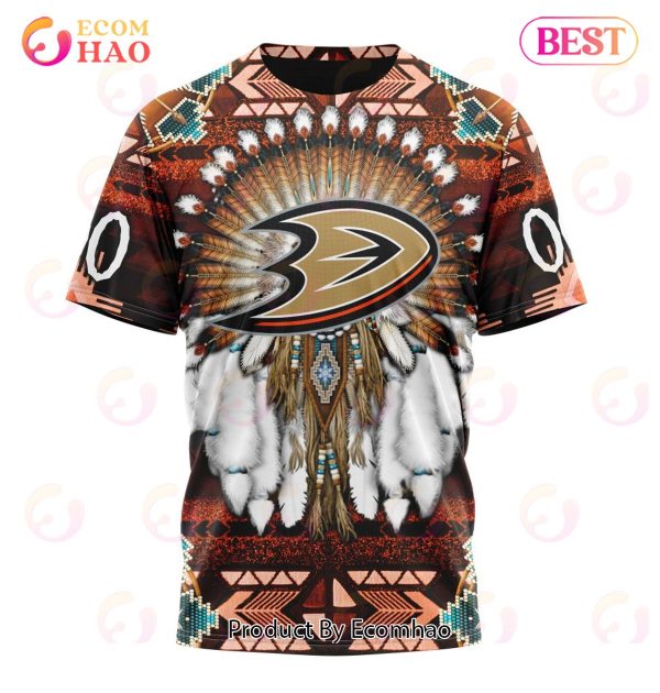 NHL Anaheim Ducks Specialized With Native Costume Concept 3D Hoodie