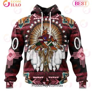 NHL Arizona Coyotes Specialized With Native Costume Concept 3D Hoodie