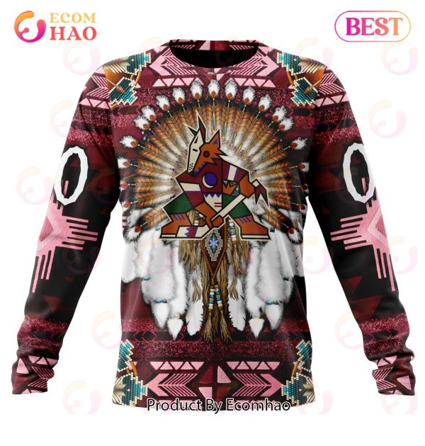 NHL Arizona Coyotes Specialized With Native Costume Concept 3D Hoodie