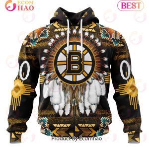 NHL Boston Bruins Specialized With Native Costume Concept 3D Hoodie