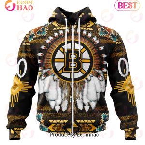 NHL Boston Bruins Specialized With Native Costume Concept 3D Hoodie