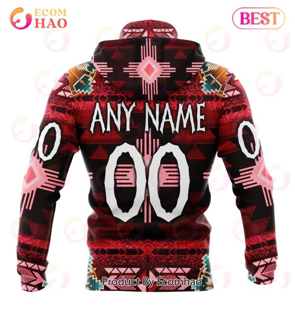 NHL Calgary Flames Specialized With Native Costume Concept 3D Hoodie