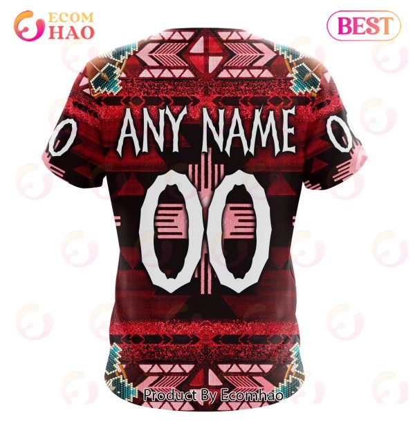 NHL Calgary Flames Specialized With Native Costume Concept 3D Hoodie