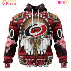 NHL Carolina Hurricanes Specialized With Native Costume Concept 3D Hoodie