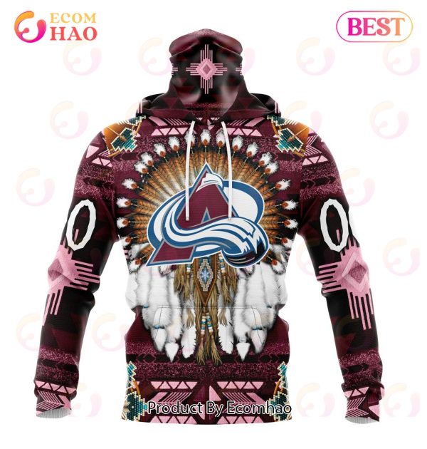 NHL Colorado Avalanche Specialized With Native Costume Concept 3D Hoodie