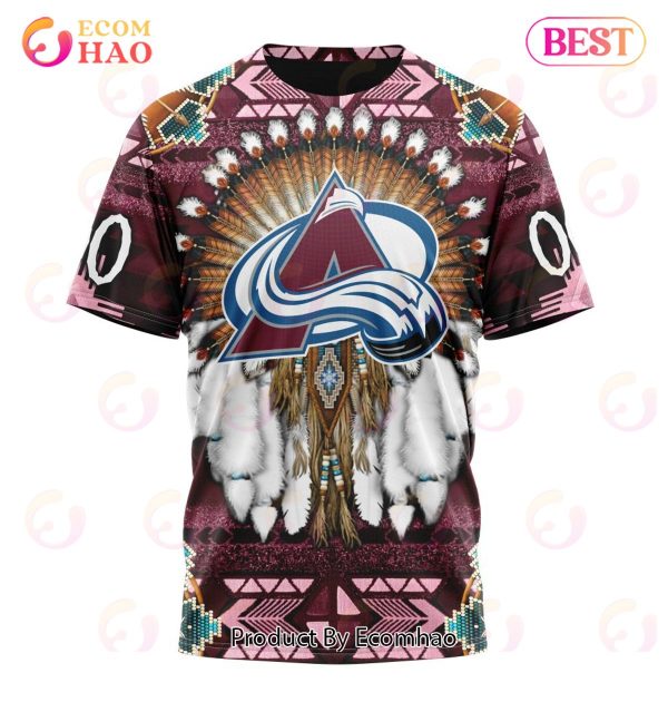 NHL Colorado Avalanche Specialized With Native Costume Concept 3D Hoodie