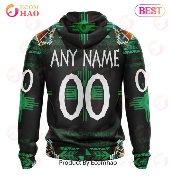 NHL Dallas Stars Specialized With Native Costume Concept 3D Hoodie