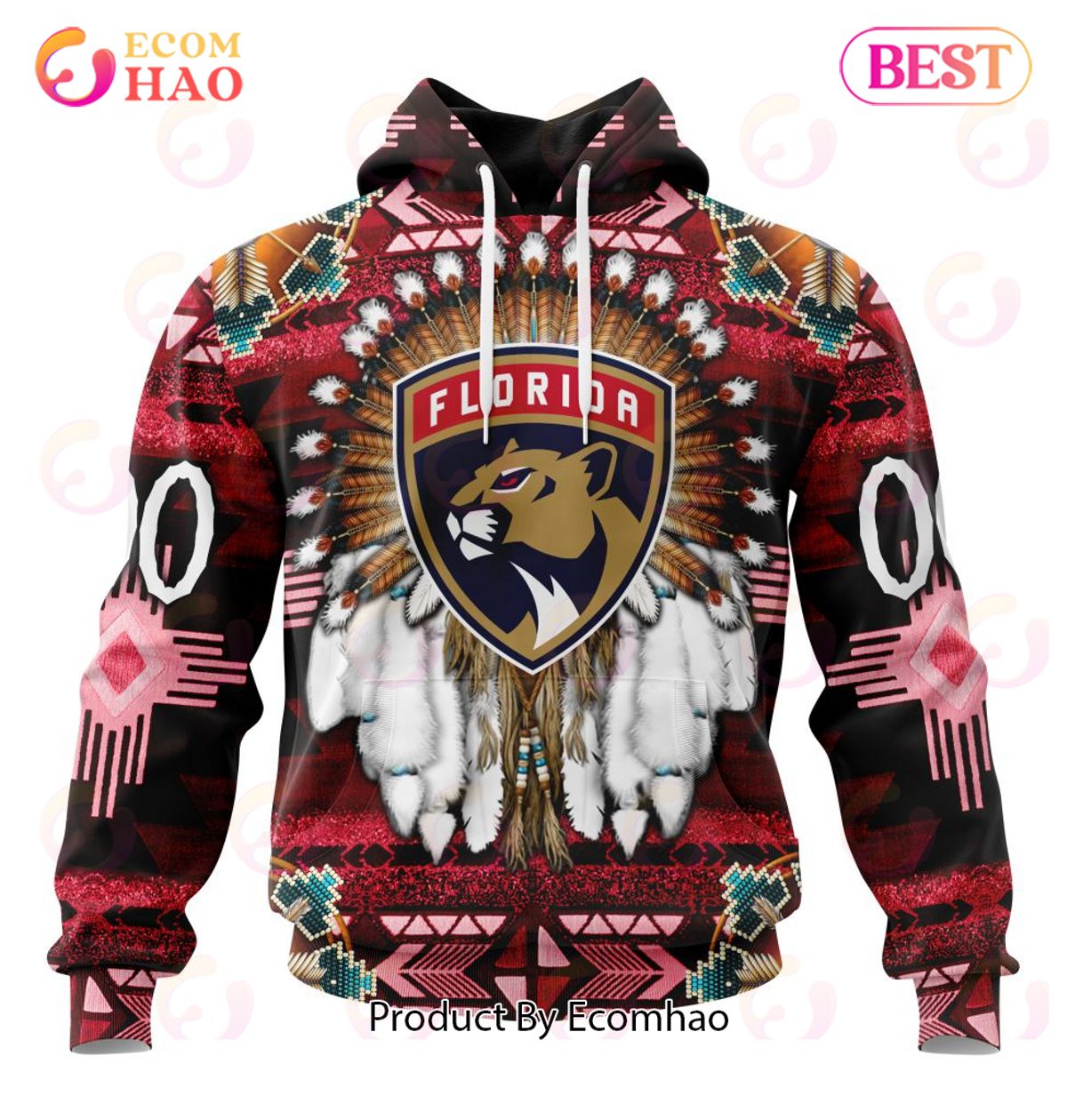 NHL Florida Panthers Specialized With Native Costume Concept 3D Hoodie