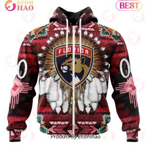 NHL Florida Panthers Specialized With Native Costume Concept 3D Hoodie