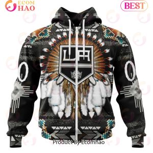 NHL Los Angeles Kings Specialized With Native Costume Concept 3D Hoodie