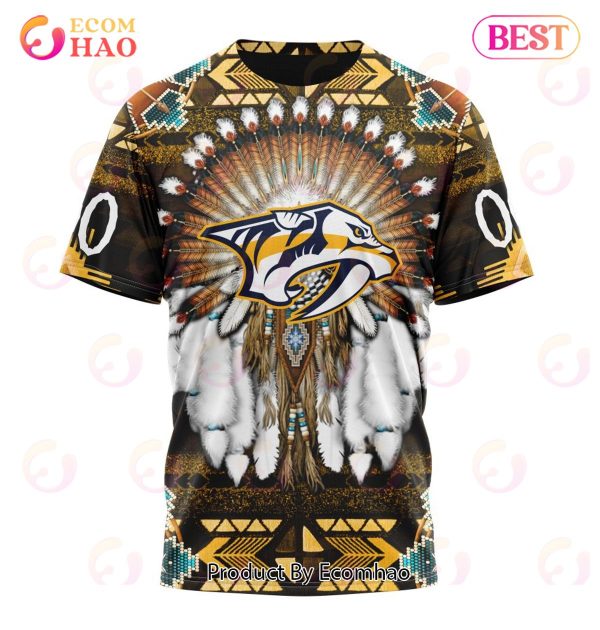 NHL Nashville Predators Specialized With Native Costume Concept 3D Hoodie