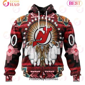 NHL New Jersey Devils Specialized With Native Costume Concept 3D Hoodie