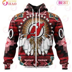 NHL New Jersey Devils Specialized With Native Costume Concept 3D Hoodie