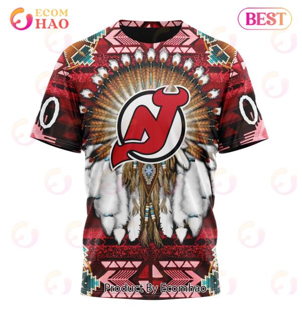 NHL New Jersey Devils Specialized With Native Costume Concept 3D Hoodie