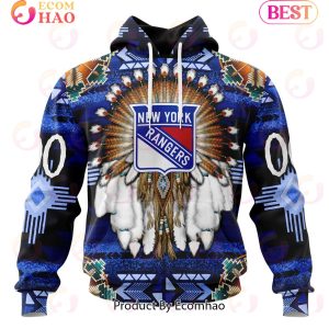 NHL New York Rangers Specialized With Native Costume Concept 3D Hoodie