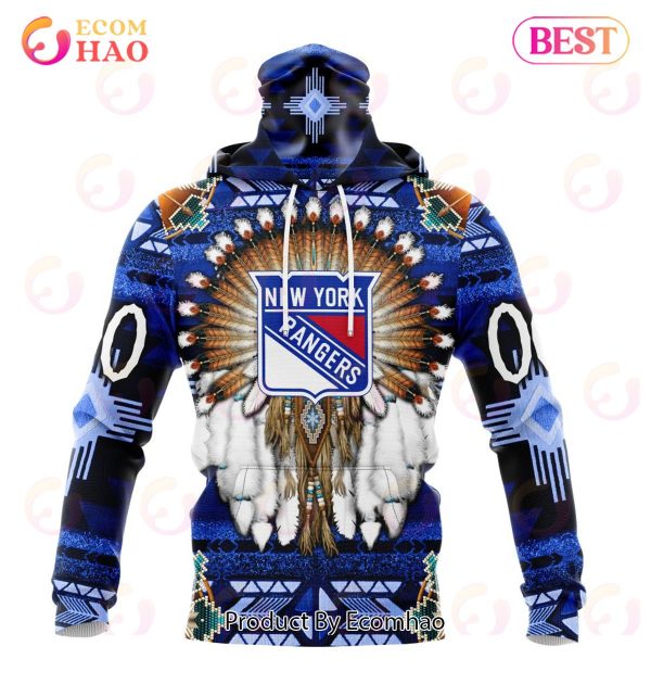 NHL New York Rangers Specialized With Native Costume Concept 3D Hoodie