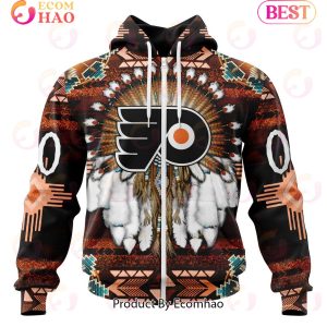 NHL Philadelphia Flyers Specialized With Native Costume Concept 3D Hoodie