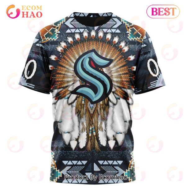 NHL Seattle Kraken Specialized With Native Costume Concept 3D Hoodie
