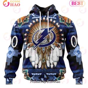 NHL Tampa Bay Lightning Specialized With Native Costume Concept 3D Hoodie