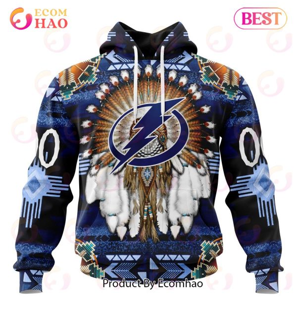 NHL Tampa Bay Lightning Specialized With Native Costume Concept 3D Hoodie