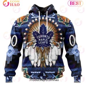 NHL Toronto Maple Leafs Specialized With Native Costume Concept 3D Hoodie