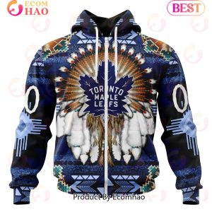 NHL Toronto Maple Leafs Specialized With Native Costume Concept 3D Hoodie