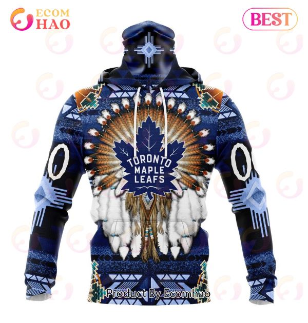 NHL Toronto Maple Leafs Specialized With Native Costume Concept 3D Hoodie