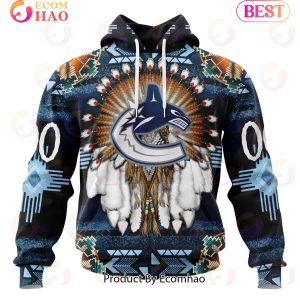 NHL Vancouver Canucks Specialized With Native Costume Concept 3D Hoodie
