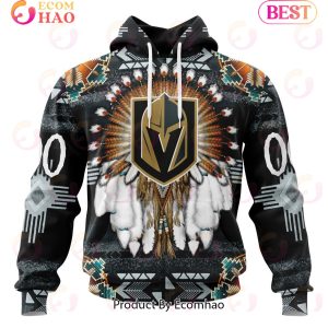 NHL Vegas Golden Knights Specialized With Native Costume Concept 3D Hoodie