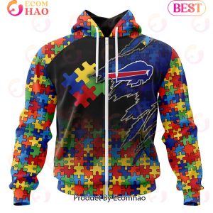 NFL Buffalo Bills Specialized With Autism Awareness Concept 3D Hoodie