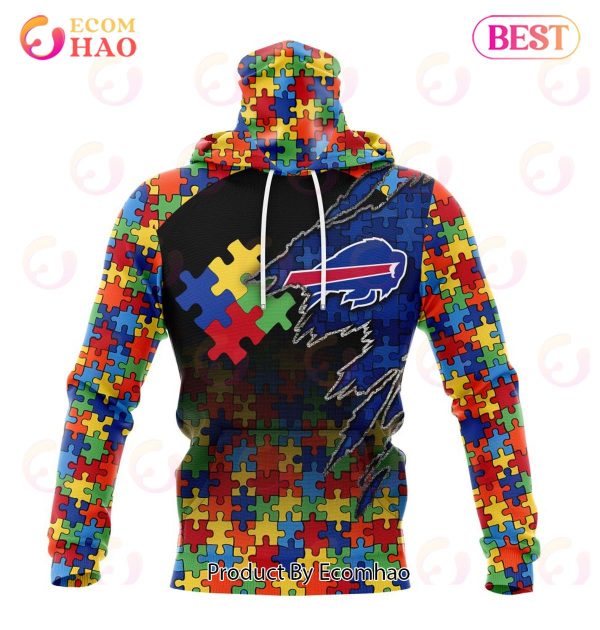 NFL Buffalo Bills Specialized With Autism Awareness Concept 3D Hoodie