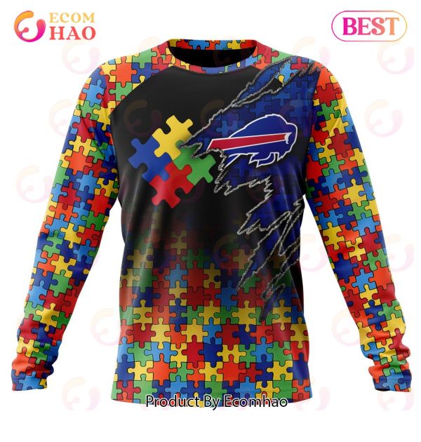 NFL Buffalo Bills Specialized With Autism Awareness Concept 3D Hoodie