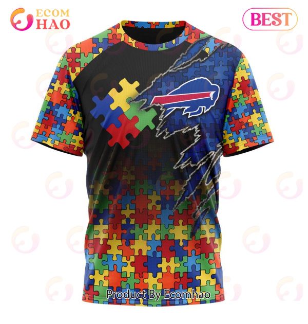 NFL Buffalo Bills Specialized With Autism Awareness Concept 3D Hoodie