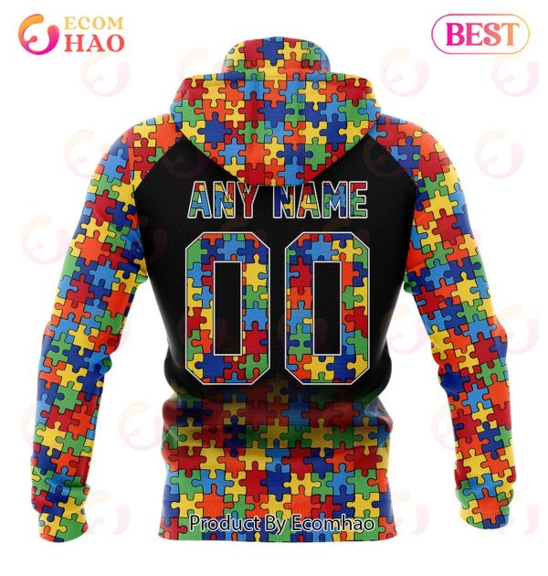 NFL New Orleans Saints Specialized With Autism Awareness Concept 3D Hoodie
