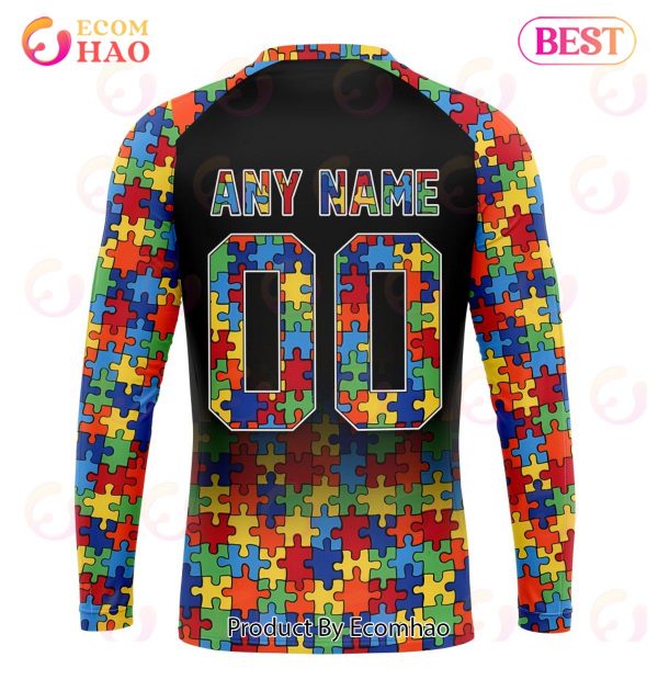 NFL New Orleans Saints Specialized With Autism Awareness Concept 3D Hoodie