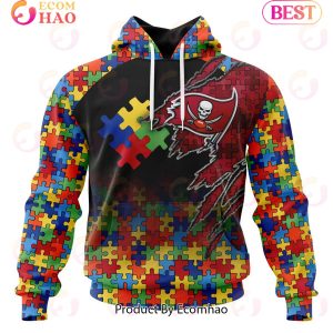 NFL Tampa Bay Buccaneers Specialized With Autism Awareness Concept 3D Hoodie