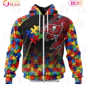 NFL Tampa Bay Buccaneers Specialized With Autism Awareness Concept 3D Hoodie